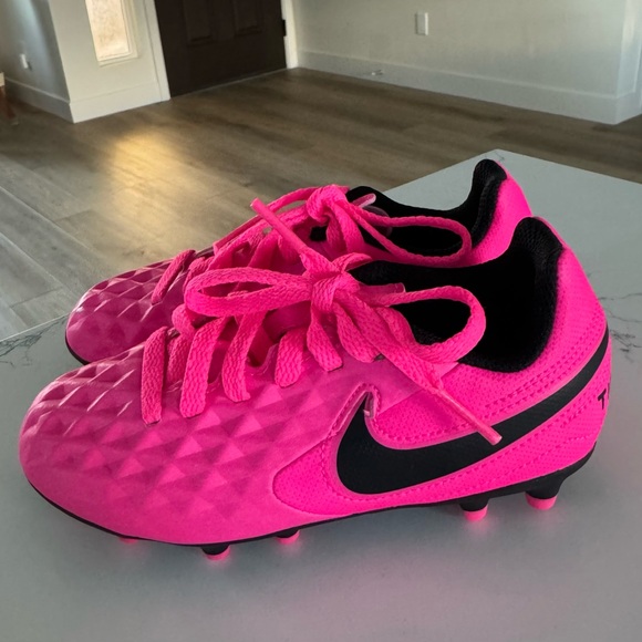 Nike Other - Nike Tiempo Kids Soccer Cleats- Vibrant Pink and Black